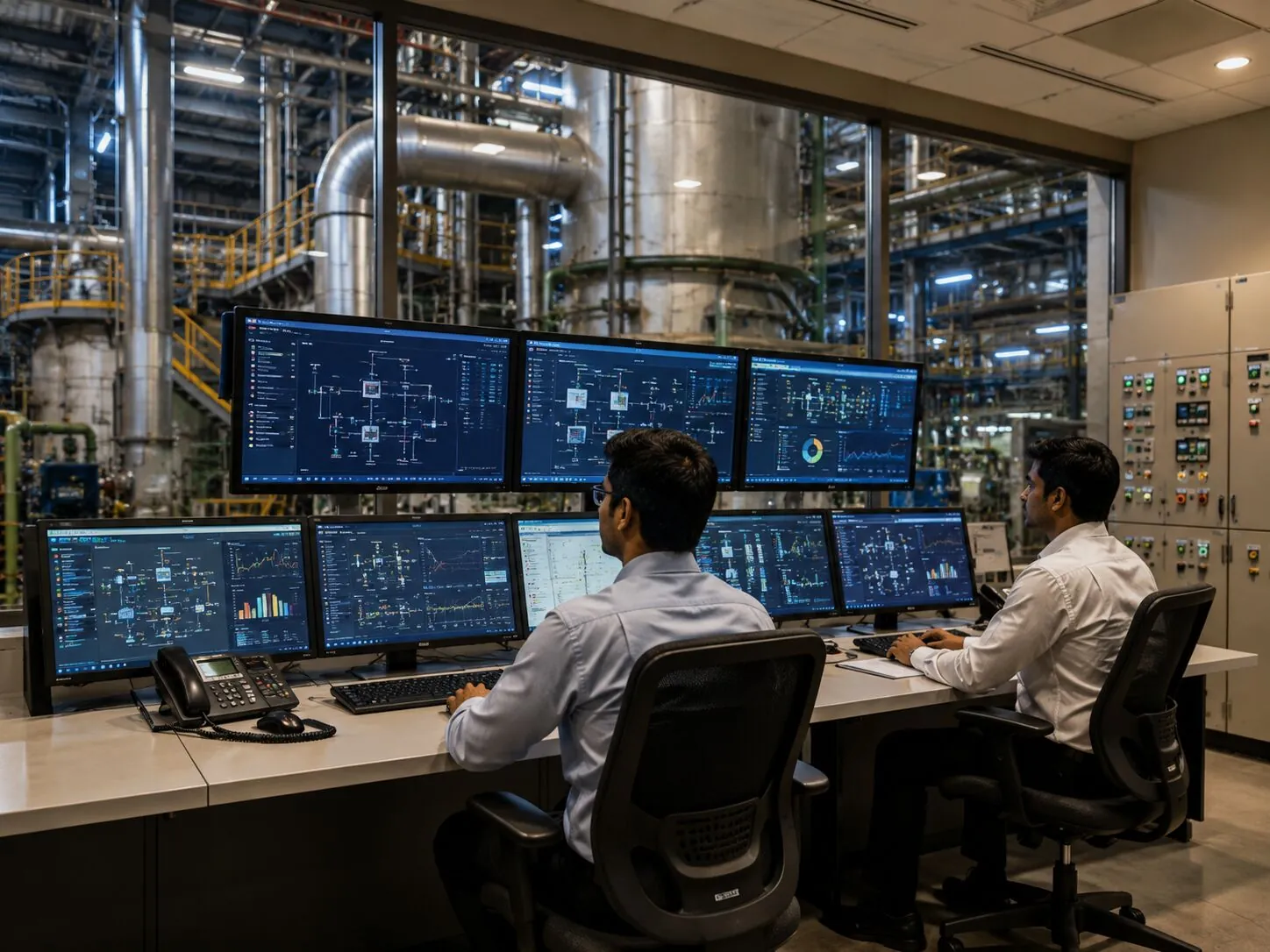 Power plant operations control room